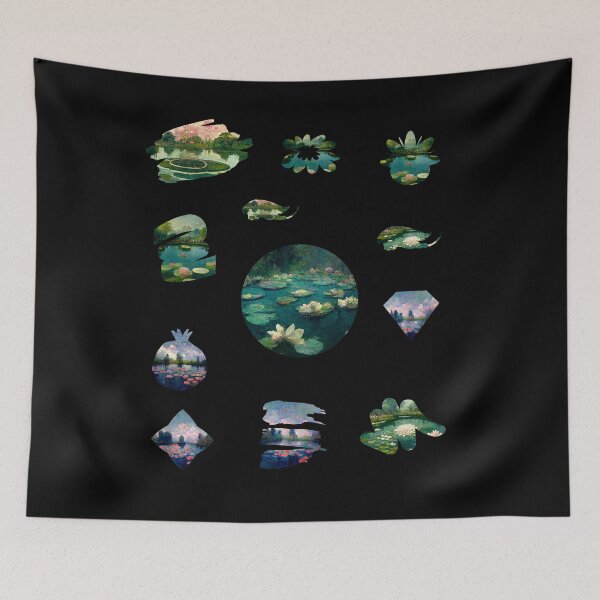 Item preview, Water Lillies Monet -Claude Monet Art Remake Design Art Pack  designed and sold by CandyDroidMerch.