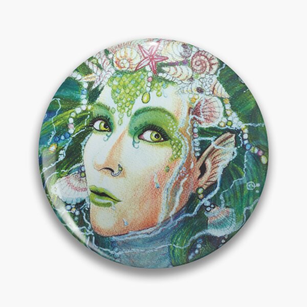 Item preview, Emerald Mermaid designed and sold by LindaSayeghArt.