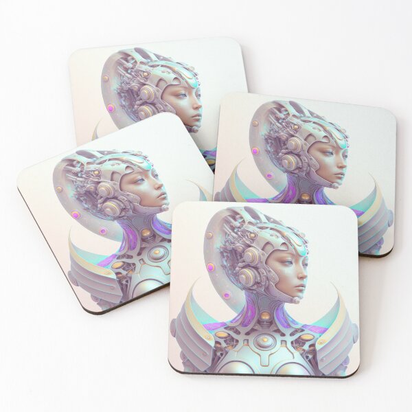Item preview, Portrait in Pastel Colors of A Fractal Robot designed and sold by Daniel Leighton.