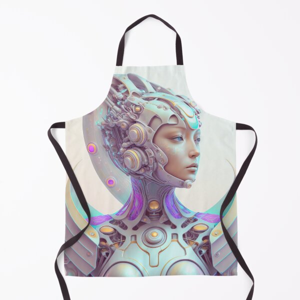 Aperçu de l'œuvre Portrait aux couleurs pastel d'un robot fractal créée et vendue par Daniel Leighton.