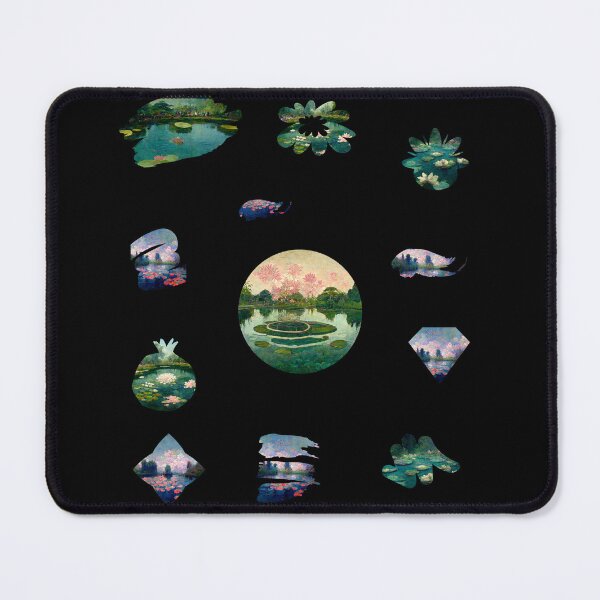 Item preview, Water Lillies Monet -Claude Monet Art Remake Design Art Pack designed and sold by CandyDroidMerch.