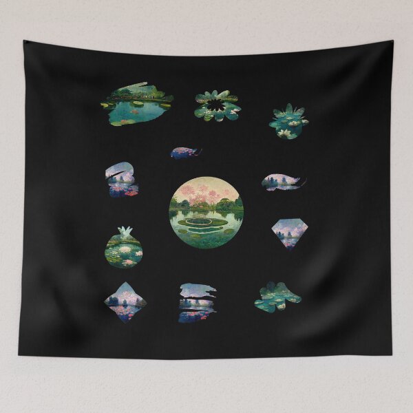 Item preview, Water Lillies Monet -Claude Monet Art Remake Design Art Pack  designed and sold by CandyDroidMerch.
