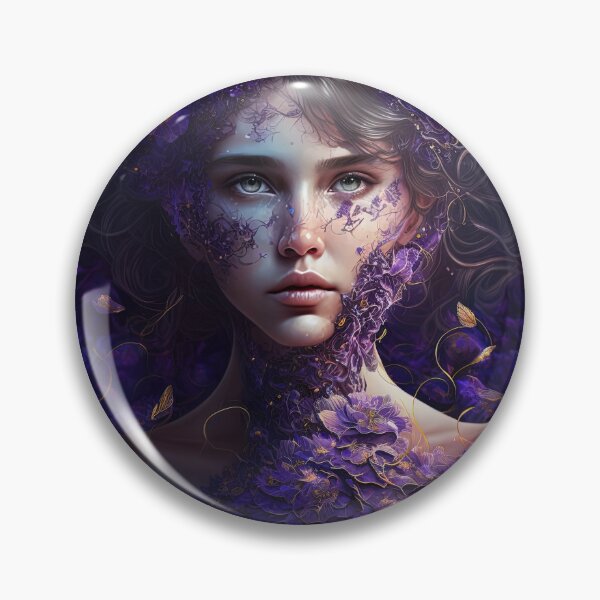 Item preview, Beautiful Flower Woman Purple Amethyst Tones 4 designed and sold by Juliascutecornr.