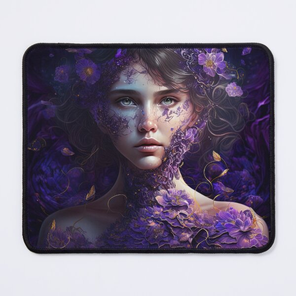 Item preview, Beautiful Flower Woman Purple Amethyst Tones 4 designed and sold by Juliascutecornr.
