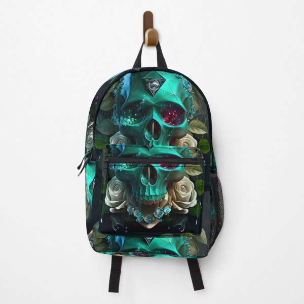Item preview, Emerald and botanic skull #008 designed and sold by Anas Xenophon.