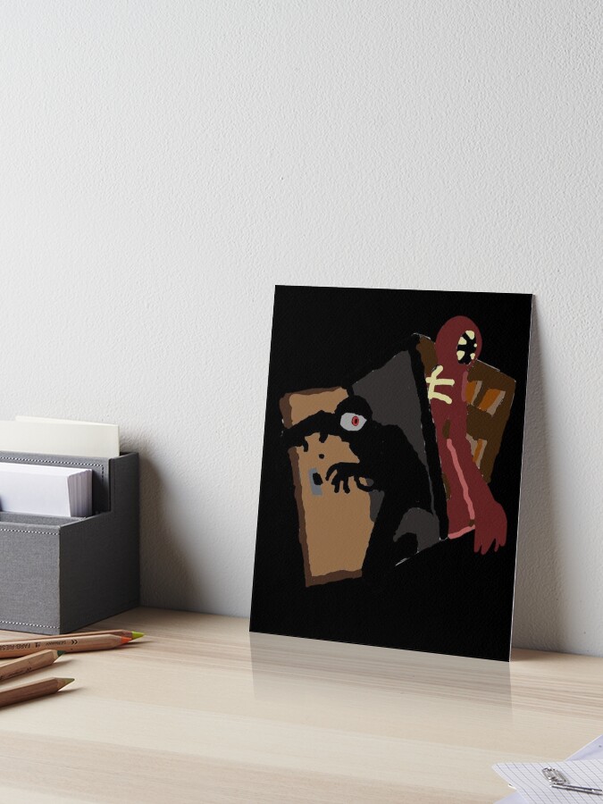 Seek and Figure Drawing roblox door Art Print for Sale by jinxarcan