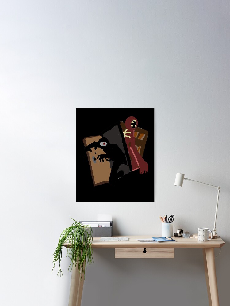 Seek and Figure Drawing roblox door Art Print for Sale by jinxarcan