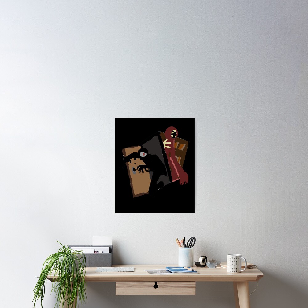 Seek and Figure Drawing roblox door Art Print for Sale by jinxarcan