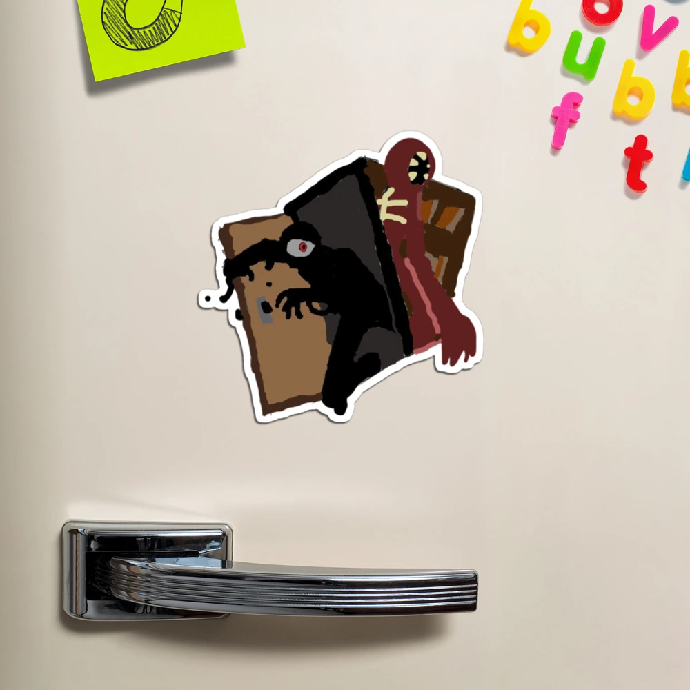 Seek and Figure Drawing roblox door Magnet for Sale by jinxarcan