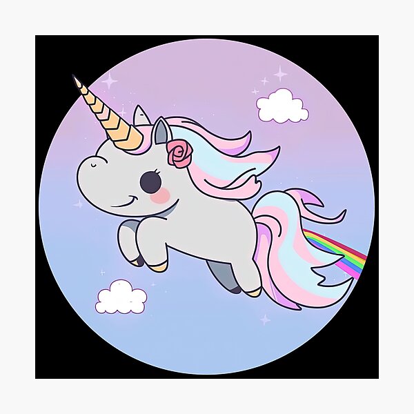 Kawaii Unicorn Photographic Prints for Sale | Redbubble