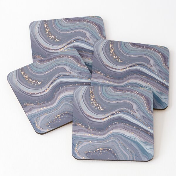 Item preview, Blue-gray abstract liquid marble background designed and sold by GoDesign1.