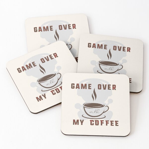 Item preview, game over with my coffee  designed and sold by Rbl20.