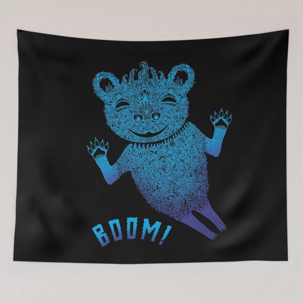 Item preview, Blue Berlin Bear Goes Boom designed and sold by SusanSanford.