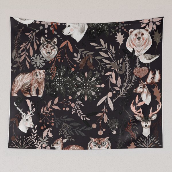 Item preview, Winter Christmas Animals Birds Leaves designed and sold by ORIGENcreate.