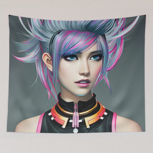 Item preview, Pink punk girl designed and sold by ElLocoMus.