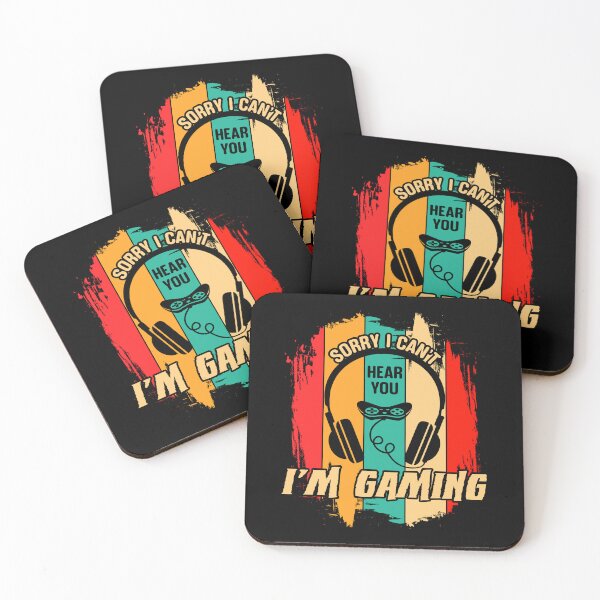 Item preview, Sorry I Can't Hear You I'm Gaming Retro Headphones designed and sold by SamuraiGaming.