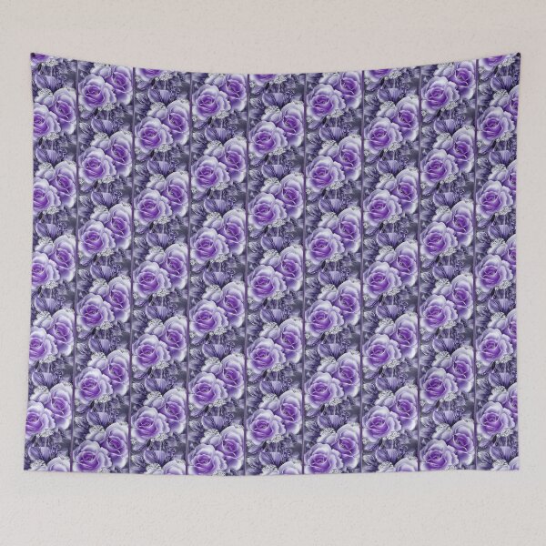 Item preview, Purple Roses with Diamond Abstract designed and sold by WinningWorld.