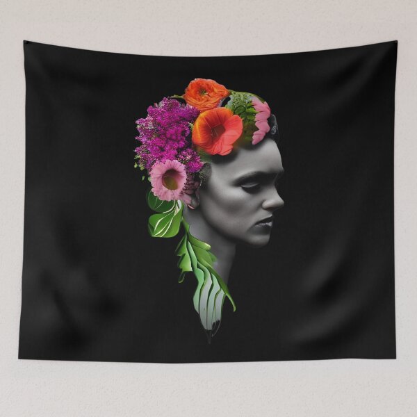 Item preview, Flowers growing out of head designed and sold by gramizzia.