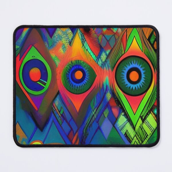 Item preview, Colorful Abstract Psychedelic Geometrical Splatter Paint Pattern Design designed and sold by bandjdesigns.