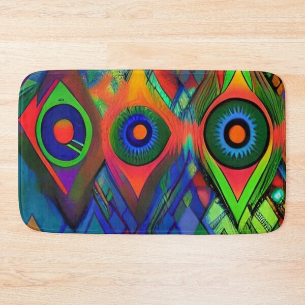 Item preview, Colorful Abstract Psychedelic Geometrical Splatter Paint Pattern Design designed and sold by bandjdesigns.