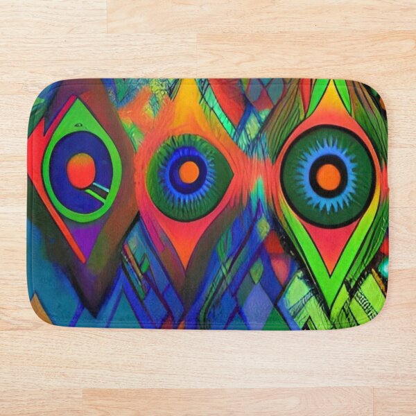 Item preview, Colorful Abstract Psychedelic Geometrical Splatter Paint Pattern Design designed and sold by bandjdesigns.