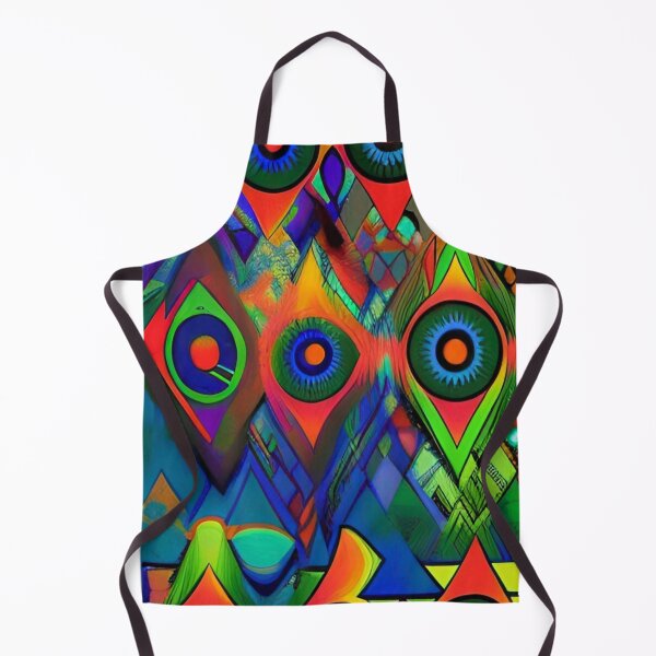 Item preview, Colorful Abstract Psychedelic Geometrical Splatter Paint Pattern Design designed and sold by bandjdesigns.