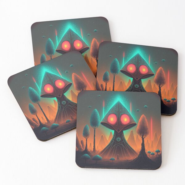Item preview, Flatwoods Monster in the neon light designed and sold by VanKlin.