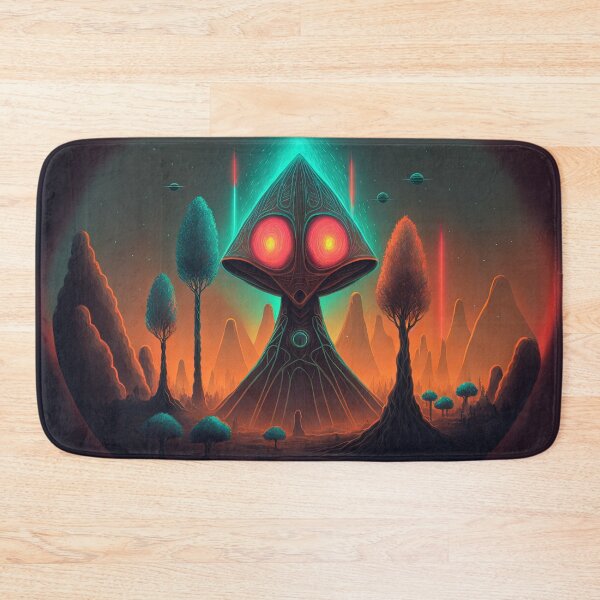 Item preview, Flatwoods Monster in the neon light designed and sold by VanKlin.