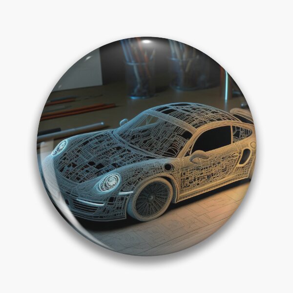 Item preview, Impresión 3d volumétrica de automóvil en un foco designed and sold by osssoconcept.