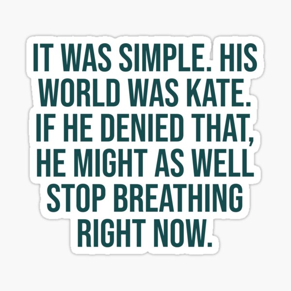 Aperçu de l'œuvre C'était simple. Son monde était Kate. - Julia Quinn - La Chronique des Bridgerton créée et vendue par Laura_S _13.