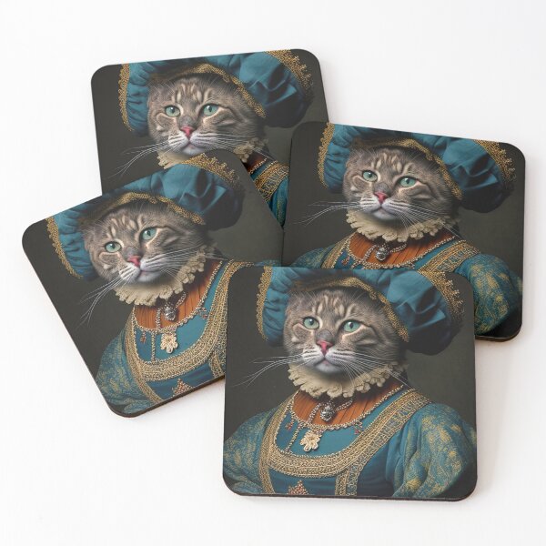 Item preview, Anthropomorphic cat wearing clothing from the middle ages designed and sold by RK - Shop.