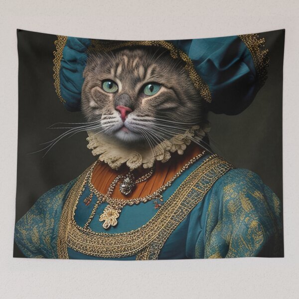 Item preview, Anthropomorphic cat wearing clothing from the middle ages designed and sold by RK - Shop.