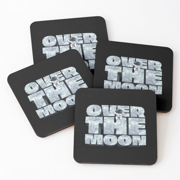 Item preview, Over The Moon - Space Astronaut Wordplay Space Design designed and sold by Kill Tony Fan Designs.