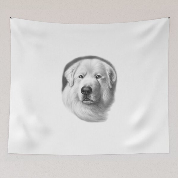 Item preview, Great Pyrenees Drawing | Beautiful Dog Art designed and sold by Portraits of Dogs.