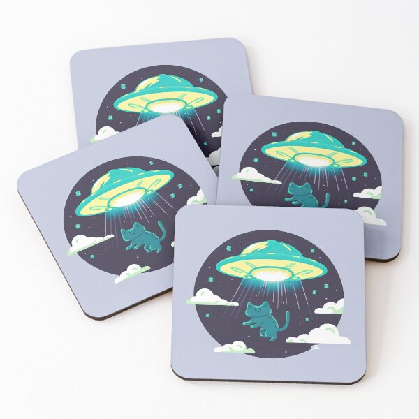 Item preview, UFO Abducts Cat designed and sold by duke818.