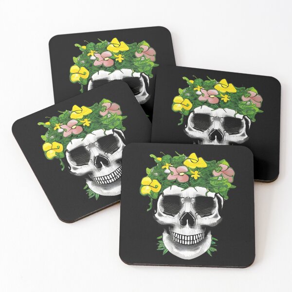 Item preview, Flowers growing out of skull designed and sold by gramizzia.