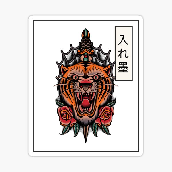 "Japanese Tattoo" Sticker for Sale by HypertShirt Redbubble