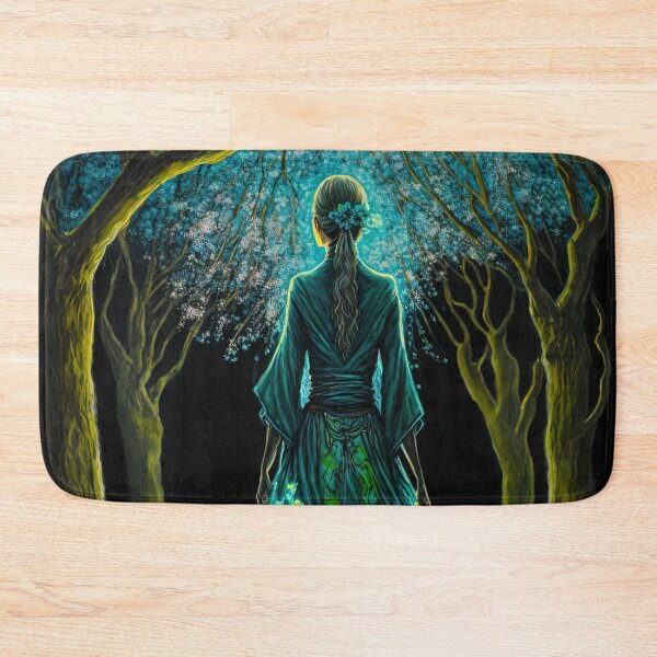 Item preview, Woman Wearing a Kimono Green Tone designed and sold by Juliascutecornr.