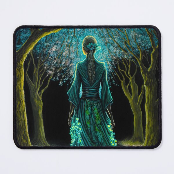 Item preview, Woman Wearing a Kimono Green Tone designed and sold by Juliascutecornr.