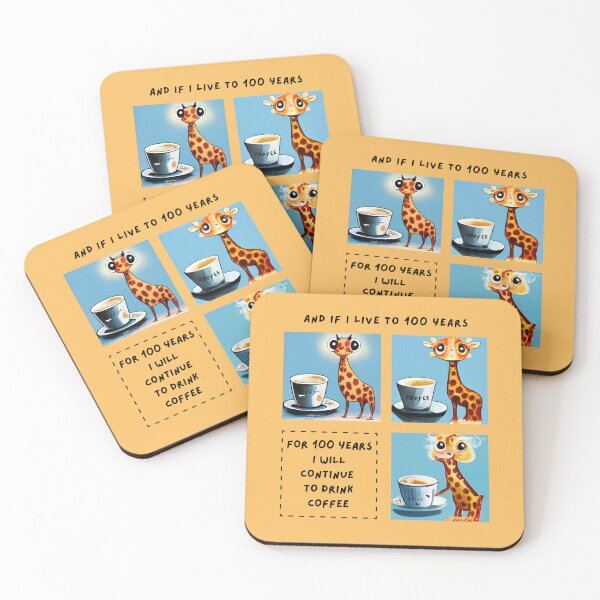 Item preview, And If I Live To 100 Years, For 100 Years I Will Continue To Drink Coffee designed and sold by Cafe-Color.