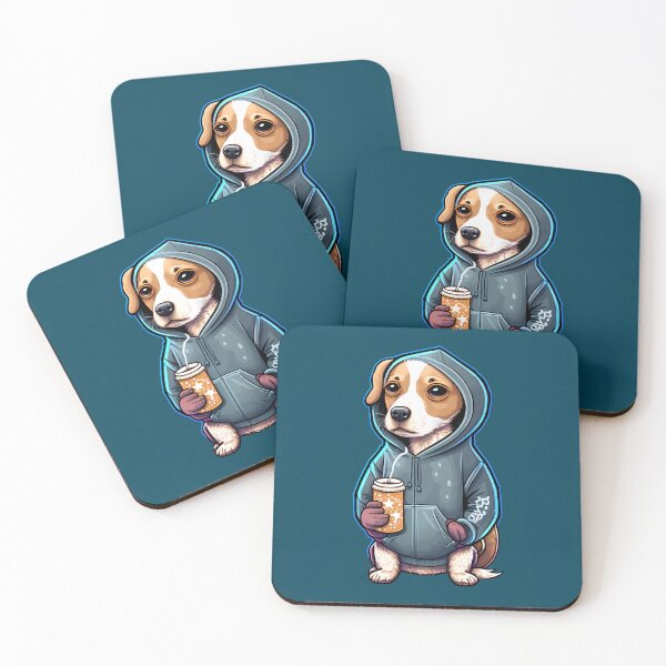 Item preview, Dog Holding a Latte designed and sold by NKantas.