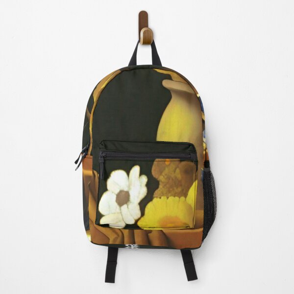Artikelvorschau, Stillleben im Stil von Vermeer mit Vase und Blumen. Kräftiges Braun, blasses Orange und Weiß. Ruhige, heitere Wandkunst, Drucke auf Leinwand oder Poster für Wohnzimmer, Schlafzimmer oder Küchendekor. entworfen und verkauft von JoelsCorner.
