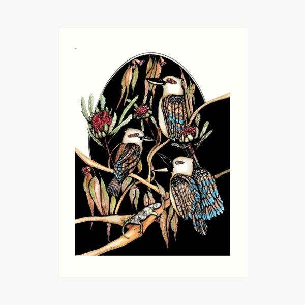 The laughing Australian Art Print
