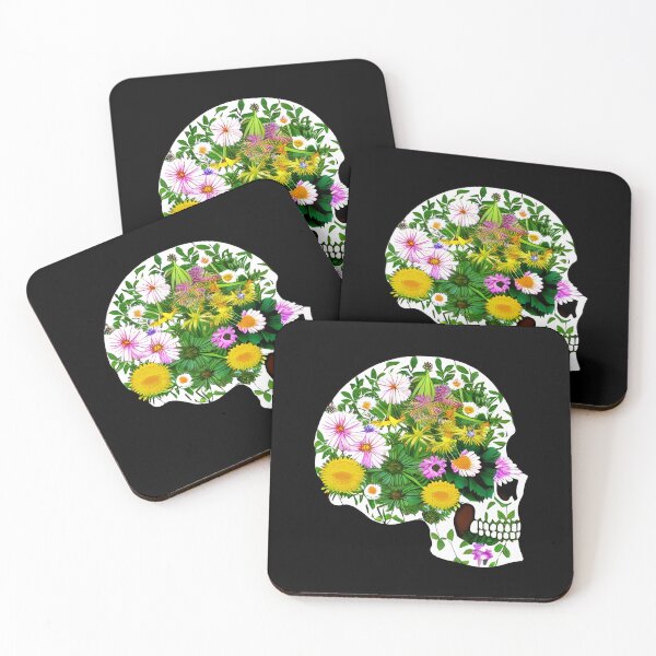 Item preview, Flowers growing out of skull designed and sold by gramizzia.