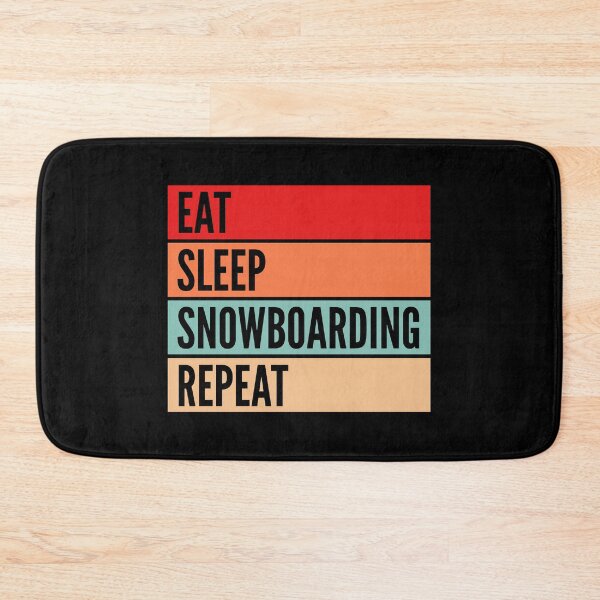 Artikelvorschau, Eat Sleep Snowboarding Wiederholen entworfen und verkauft von cybersilverhand.