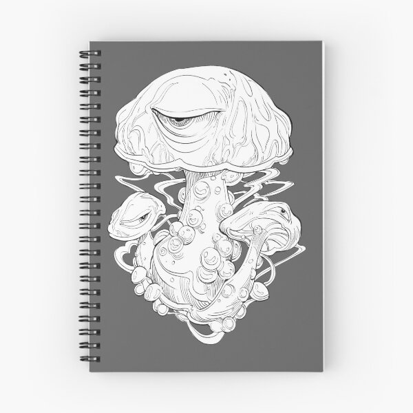 Item preview, Rhodotus palmatus Wrinkled Peach mushroom eyeball eldritch horror guy designed and sold by WormLasagna.