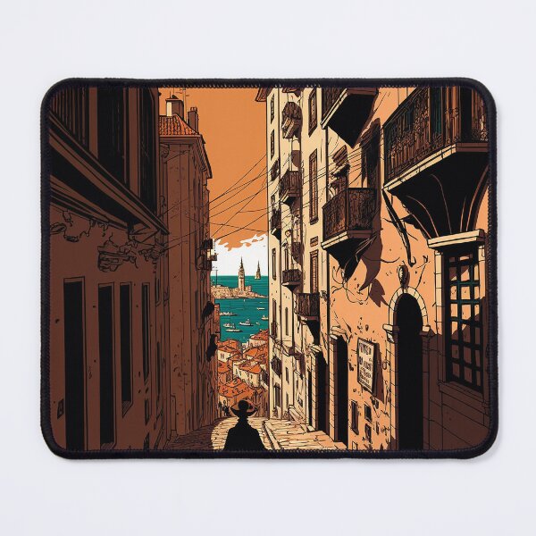 Item preview, Lisbon Streets at Golden Hour designed and sold by Myriam Iart.