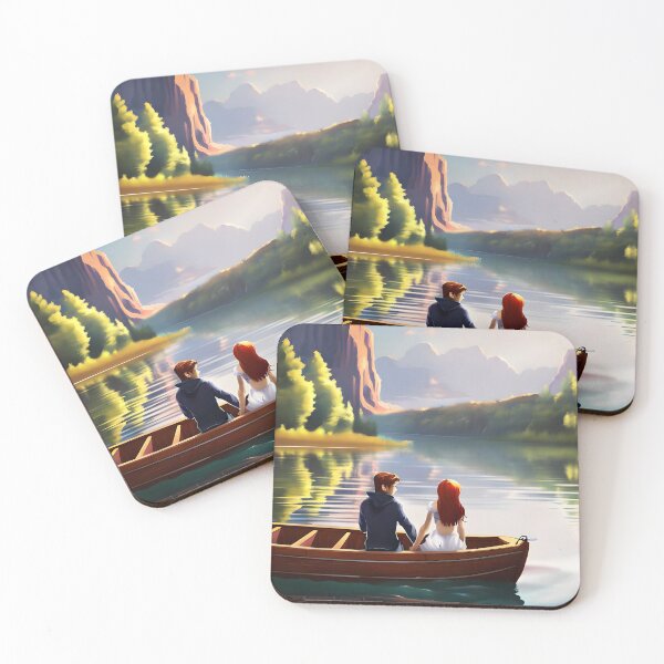 Item preview, Lake and boat designed and sold by ElLocoMus.