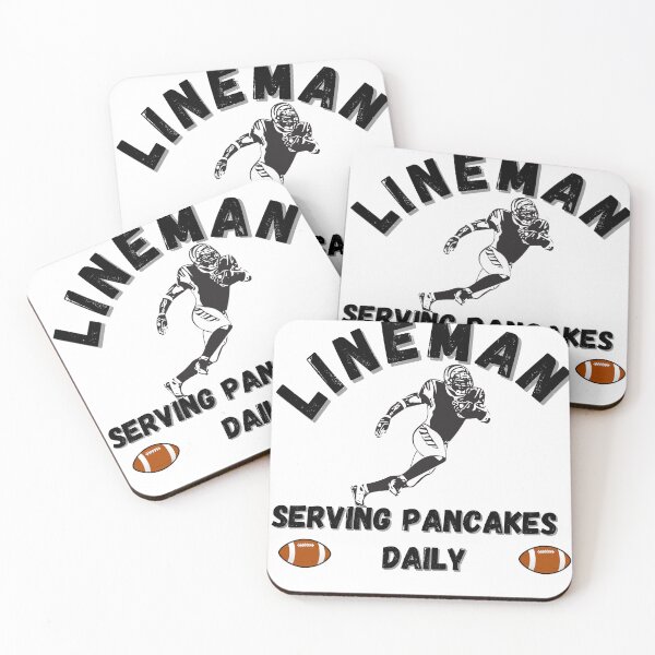 Item preview, Lineman Serving Pancakes Daily Funny Football, Football Game Day, sport gift, Football Player, Football Team, coatch football designed and sold by stapodstore.