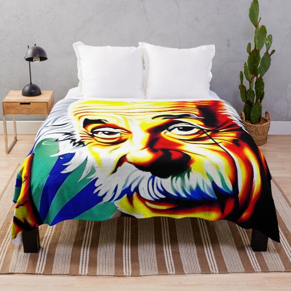 Item preview, Colorful Portrait of Albert Einstein - Vibrant Artwork for Science and Art Lover designed and sold by ElLocoMus.